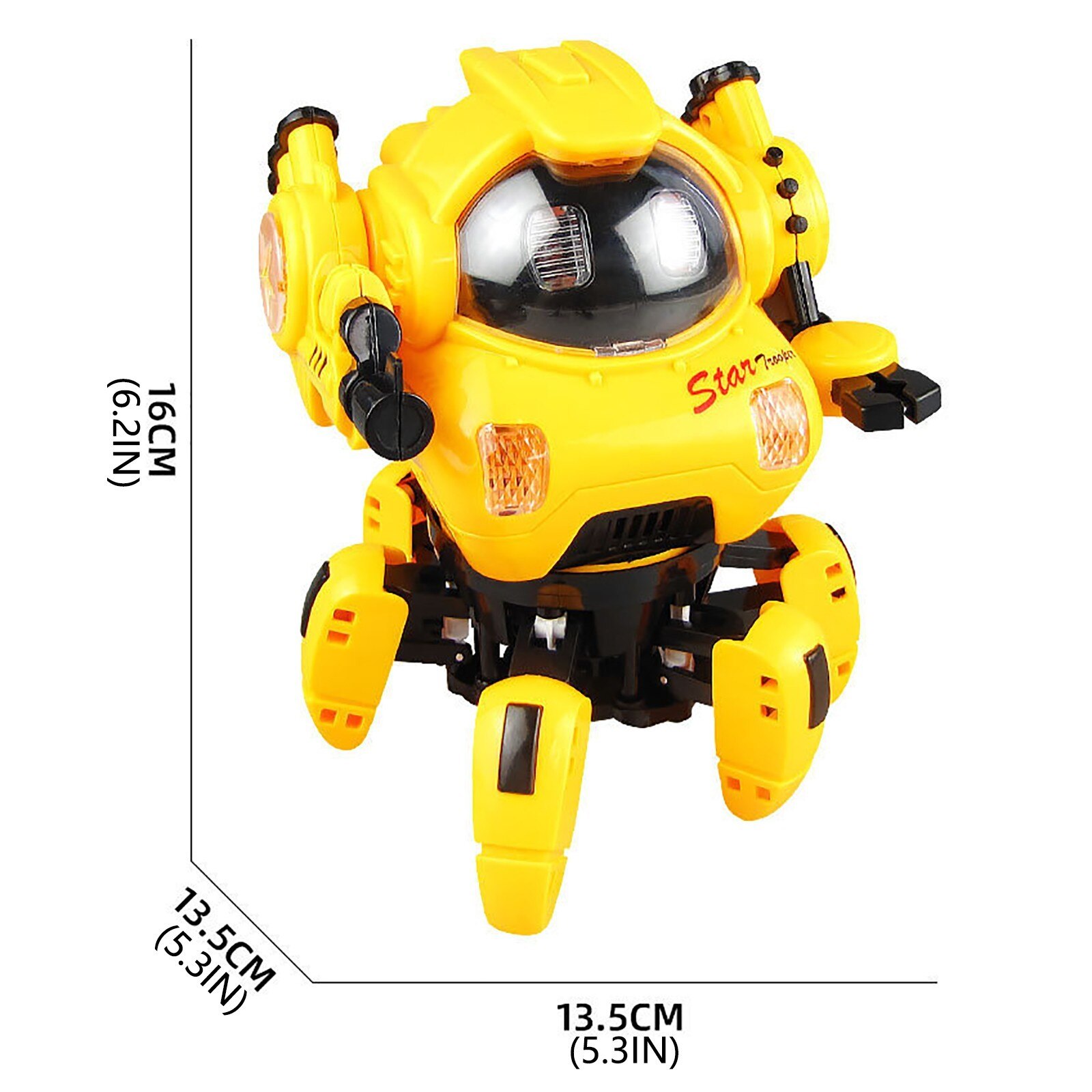 Mini Elektronische Speelgoed Hyun Dansen Robot Smart Action Wandelen Elektronische Met Zwaailichten Muziek Speelgoed Cadeau Voor Kind