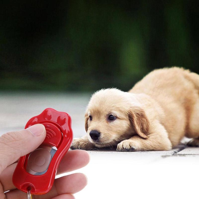 Fernbedienung Tragbare Ebene Hund Geschmack Clicker Klang Haustier Trainer Handgelenk Band Zubehör Leichtigkeit Portabilität Bequem Träger