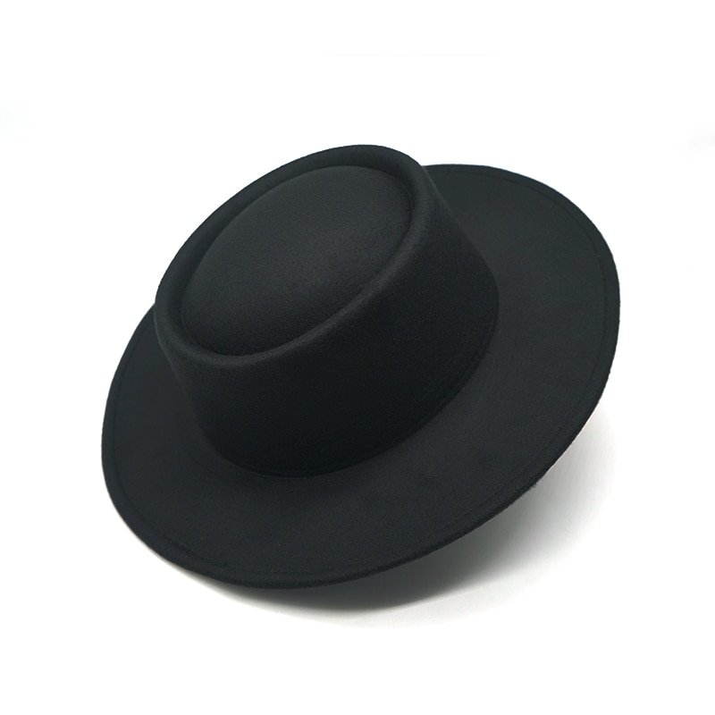 Winter Autumn Women Men Ladies Fedoras Top Jazz Hat Big side hats European American Round Caps Bowler Hats Feminino Gorra