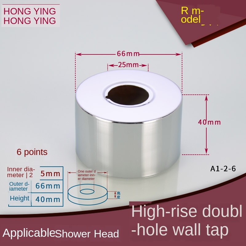 Rvs Kraan Decoratieve Cover Verhogen Met Hoge Diepte Driehoekige Valve Douchekraan Cover: R