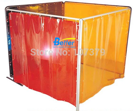 Fire Proof Flame Retardant Welding Shield Translucent Anti UV Anti-UV Vinyl Welding Curtain Screens
