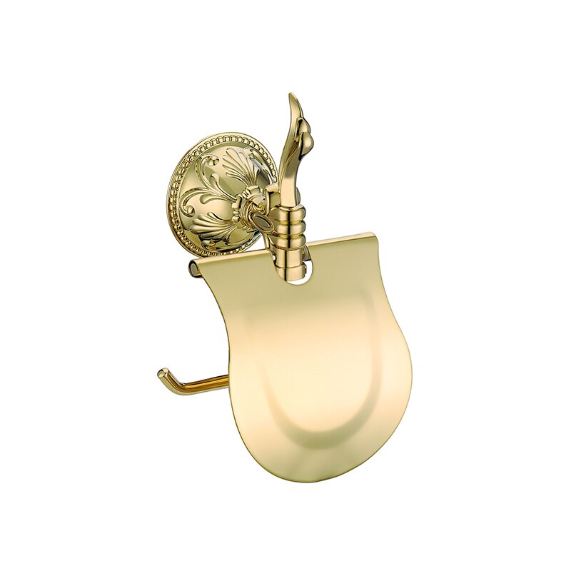 Luxury Gold Bathroom Accessories Set Antique Bathroom Shelves Towel Bar Toilet Paper Holder Cup Soap Holders Toilet Brush Holder