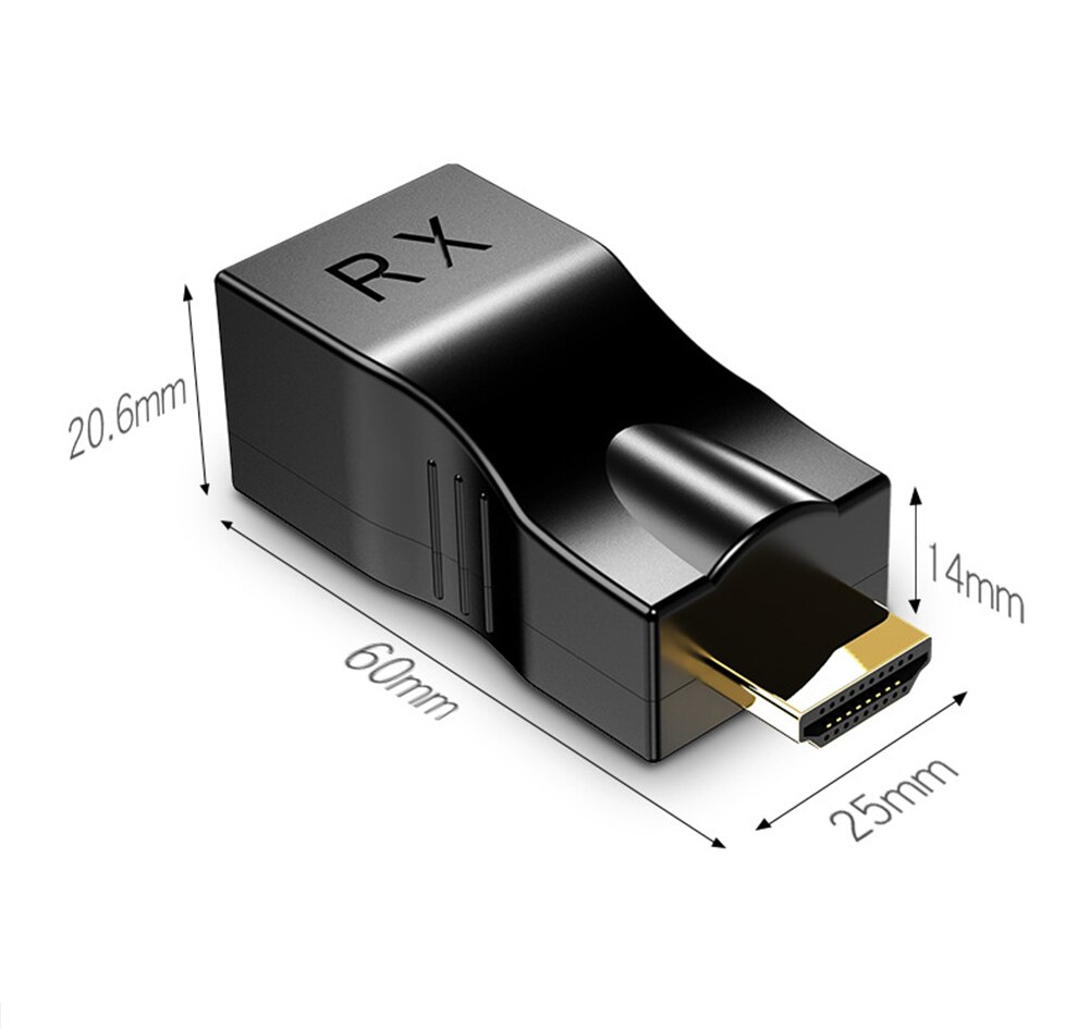 1080P Up to 30m HDMI-compatible Extender HDMI-compatible to RJ45 Extension LAN Network CAT5e / 6 UTP LAN Ethernet Cable