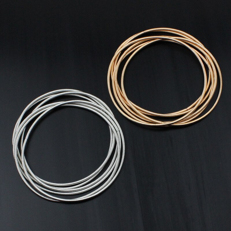 Personality Wire Diameter 1.7mm Spring Carbon Steel Wire Bracelet Can Be Tightened Screw Head Bracelet Female