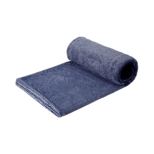 8h fugtabsorption og opvarmning behageligt tæppe fortykket dobbeltsidet flannel tæppe: 100cm 140cm blå