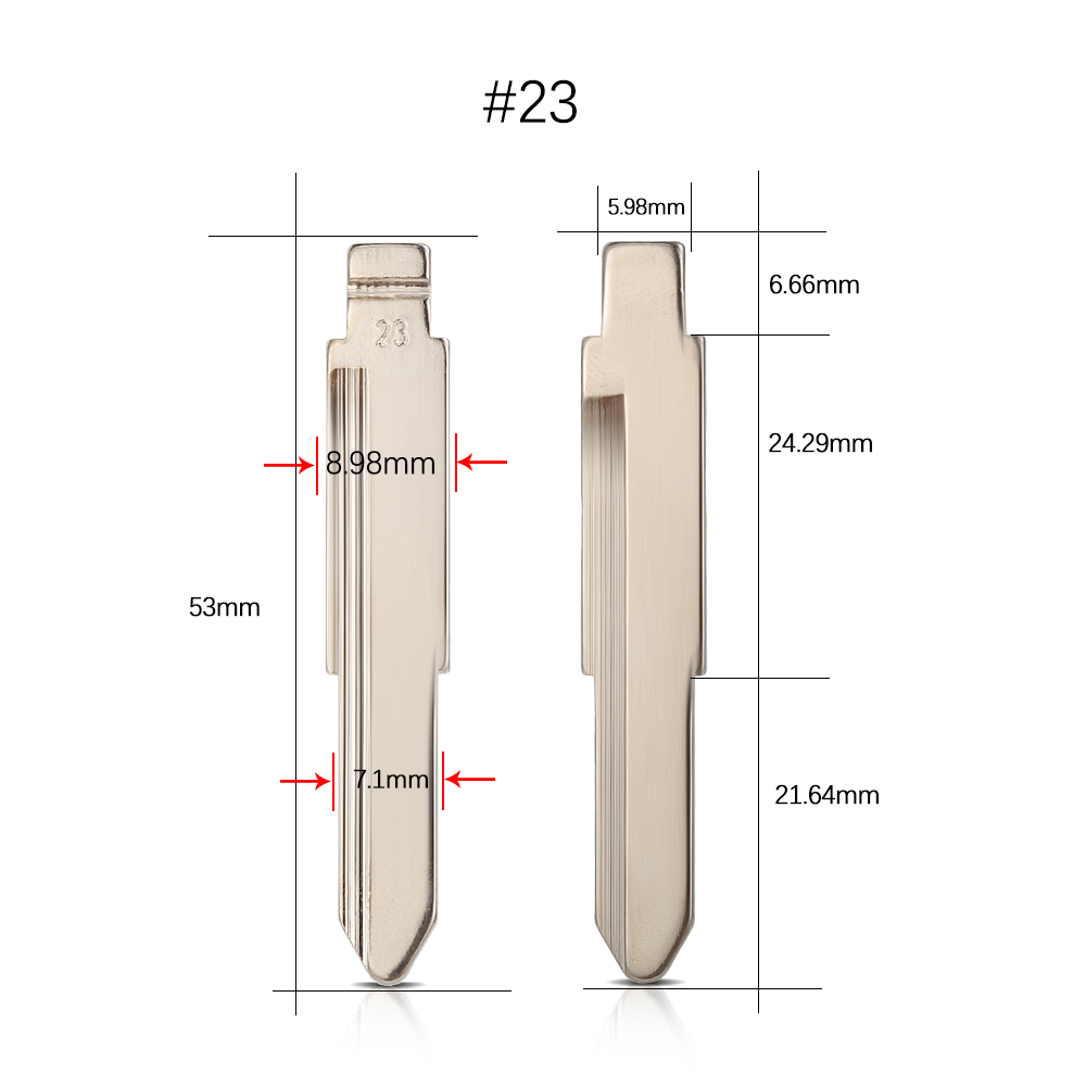 10 pezzi # 07 15 16 23 62 auto KD900 Flip Chiave lama MIT8 MIT11 per Mitsubishi Outlander Grandis lanciere-EX ASX Pajero non tagliato Chiave lama