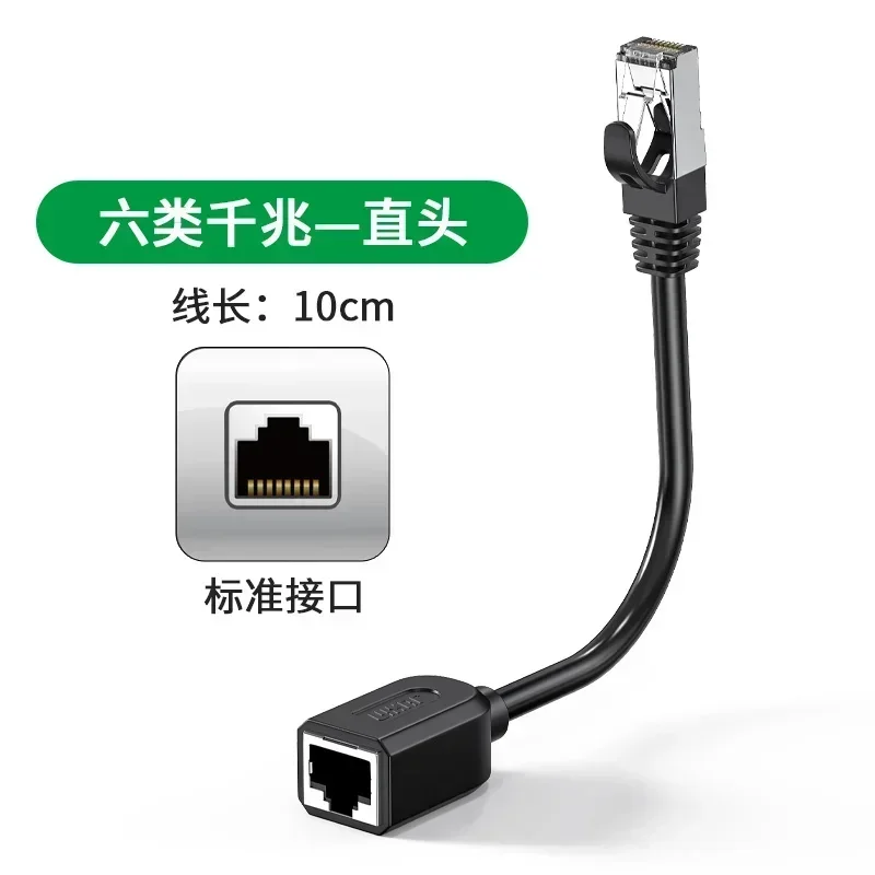 Kątowy kabel Ethernet RJ45 90 stopni uniwersalny Gigabit Kot6 męnarty na żeńnarty przedłużacz sieciowy miedziany przedłużacz Kot5E rj45: Lawenda / 5-9 Sztuk