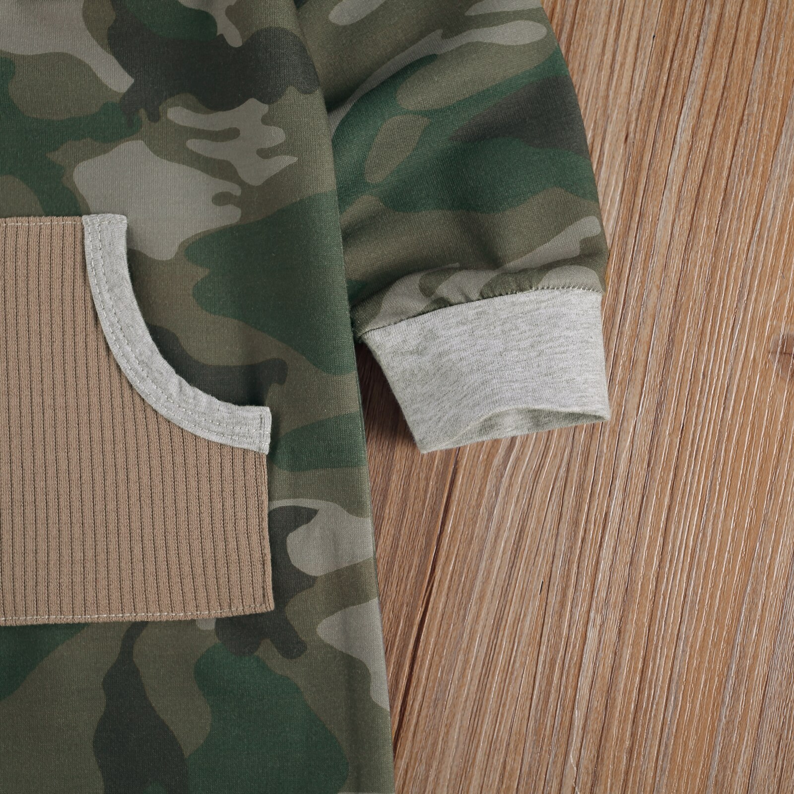 Dzieci niemowlę dziewczynki chłopcy kombinezon Camo maluch jednoczęściowy ubiór wzór kamuflażu kieszeń na guzik romper dla dziecka