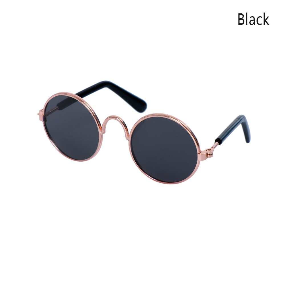 Veelkleurige huisdierzonnebrillen, coole brillen, foto's, rekwisieten, kattenbrillen, bescherming, kleine hond, kattenfoto's, rekwisieten: Zwart