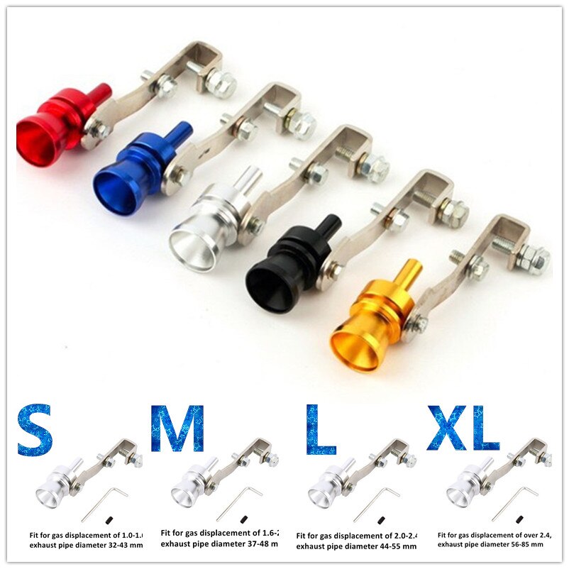 Turbo Sound Car Turbo Whistle Muffler Car Exhaust Sound Booster Turbo Simulator Auto Tuning Accessories Nozzles For Muffler