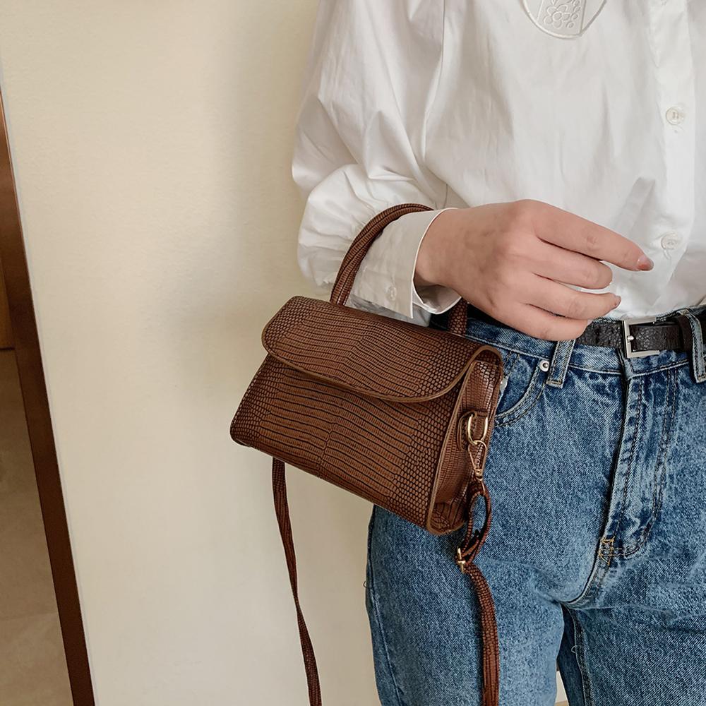 Crossbodytassen met krokodillenmotief voor dames, kleine handtas met ketting, kleine tas van pu-leer, avondtassen voor dames