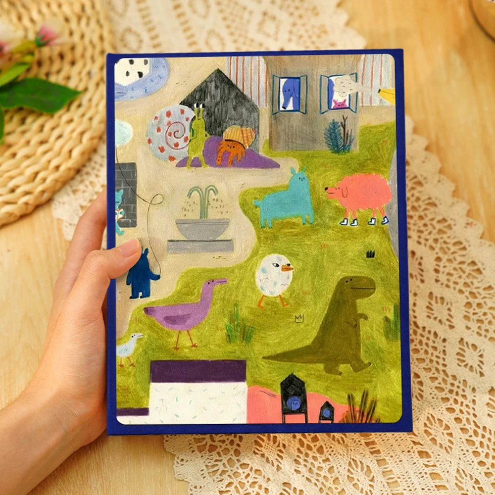 Álbum de fotos de 200 páginas y 6 pulgadas, álbum conmemorativo para Festival, almacenamiento de tarjetas, almacenamiento de fotos para el hogar para registros de crecimiento de niños: Azul