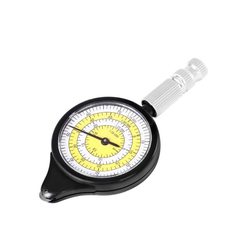 Upgraded Map Rangefinder Odometer Multifunction Compass Curvimeter Map Measuring Gauge Portable Durable Outdoor Climbing
