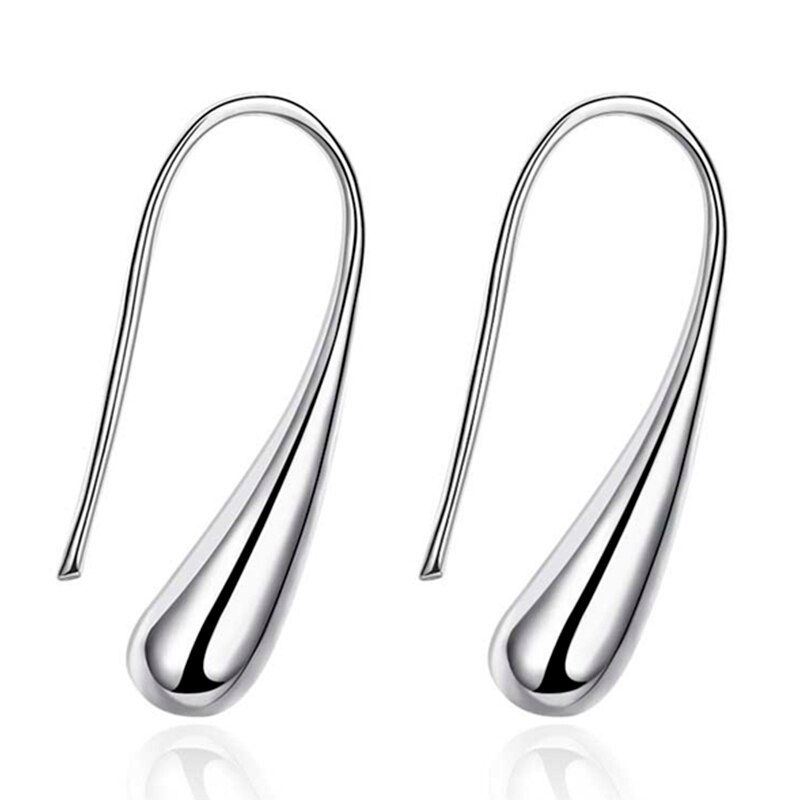 AGLOVER-pendientes de tuerca de gota de agua para mujer, de Plata de Ley 925, pendientes de , joyería para de boda, el mejor