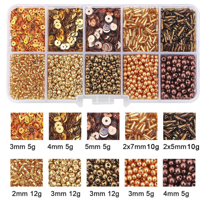 Tsjechische Crystal Glas Zaad Kralen Sequin Kit Charmes Alfabet Kralen Doos Voor Sieraden Maken Diy Armbanden Ringen Oorbel Zak Schoenen set