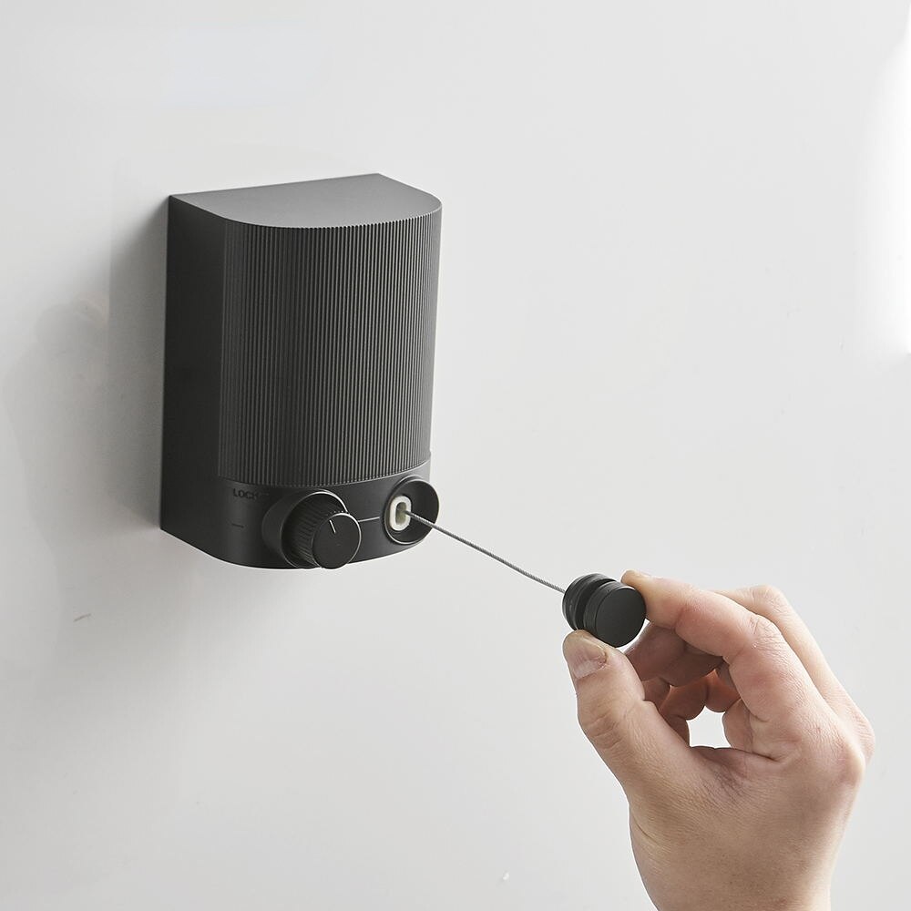 Intrek – étendoir à linge rétractable, cintre mural Invisible, pour l&#39;intérieur et l&#39;extérieur