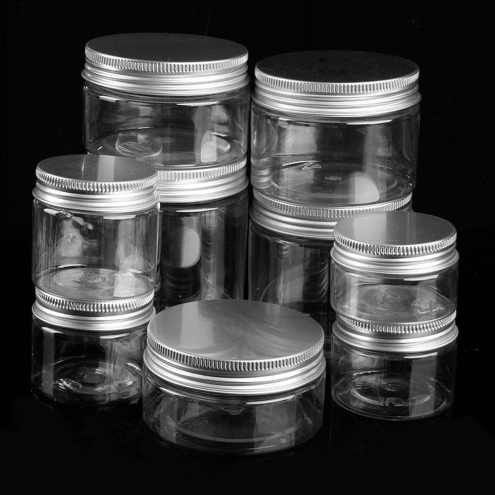 Clear Plastic Jar and Lids Empty Cosmetic Containers Makeup Box Travel Bottle 30ml 40ml 50ml 60ml 80ml 100ml 120ml 20/50/100pcs