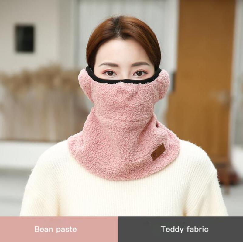 Écharpe d'hiver pour femmes avec Protection des oreilles, foulard de cou pour dames, équipement d'équitation en velours, Plus Teddy,: 06