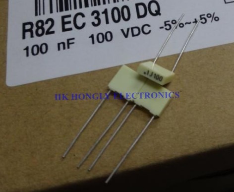 50PCS R82 100V .1J100 .12J100 .15J100 .18J100 .22J100 .47J100 .33K100 474J100 0.1UF 0.12UF 0.15UF 0.18UF 0.22UF P=5mm Capacitor