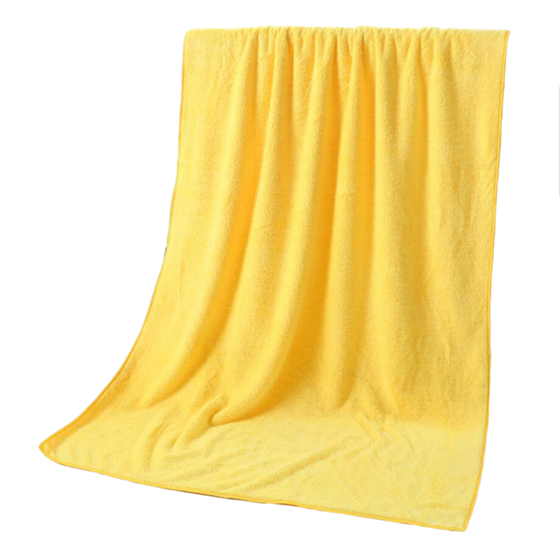 Soft Towel Dry Hair Water Absorbent Double-sided Coral Velvet Microfiber Towel Bath Washing Cleaning Bathing Tools Washcloth