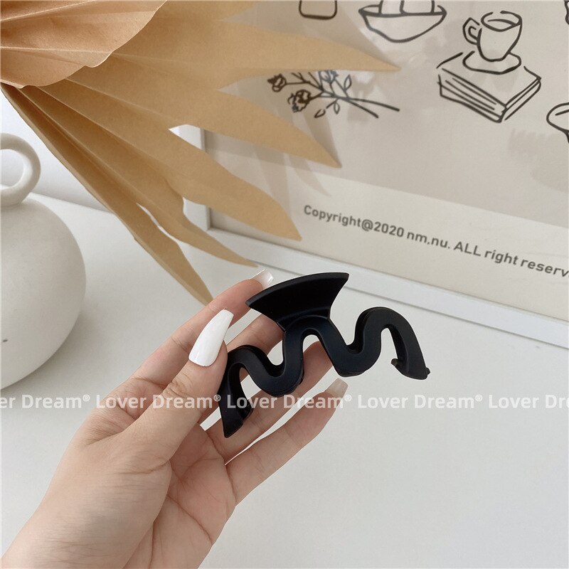 Pinzas grandes para el pelo para mujer, horquillas acrílicas esmeriladas, pasador, pinzas de cangrejo, accesorios para el cabello, color negro: 11