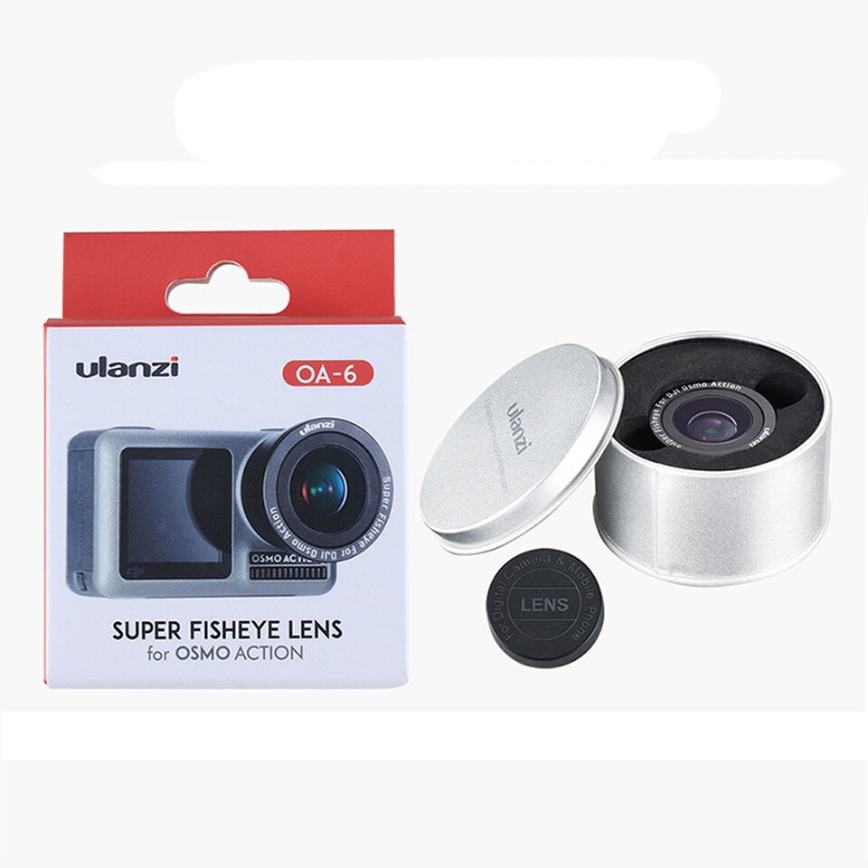 OSMO Action Fisheye Macro Lens 180 Degree Wide-Angle Fish Eye Lens for DJO OSMO Action Camera Lens Accessories