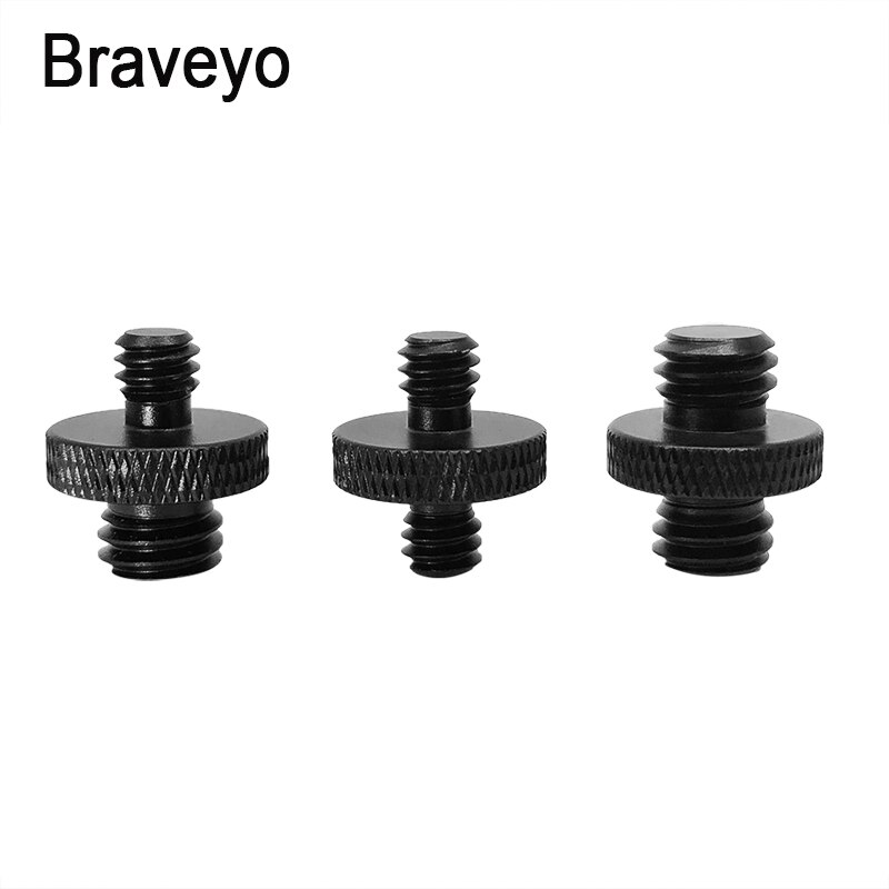 Konverteringsskrue 1/4 to 3/8 tommers gjenger skruemonteringsadapter aluminium kulehode stativ plate skrue for dslr kamera monopod