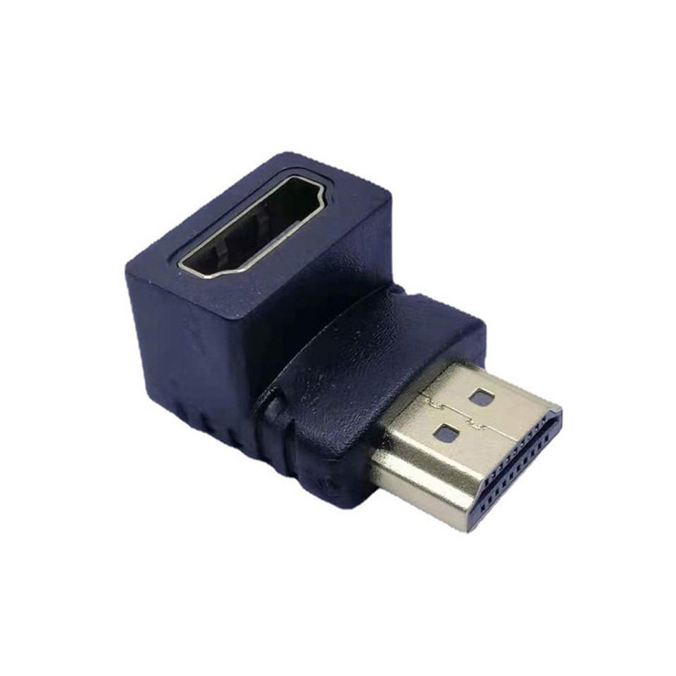 Hdmi Laterale Adapter Lcd Tv Adapter L-Type Hdmi Man-vrouw Adapter Rechts 90 Graden: Donkergrijs