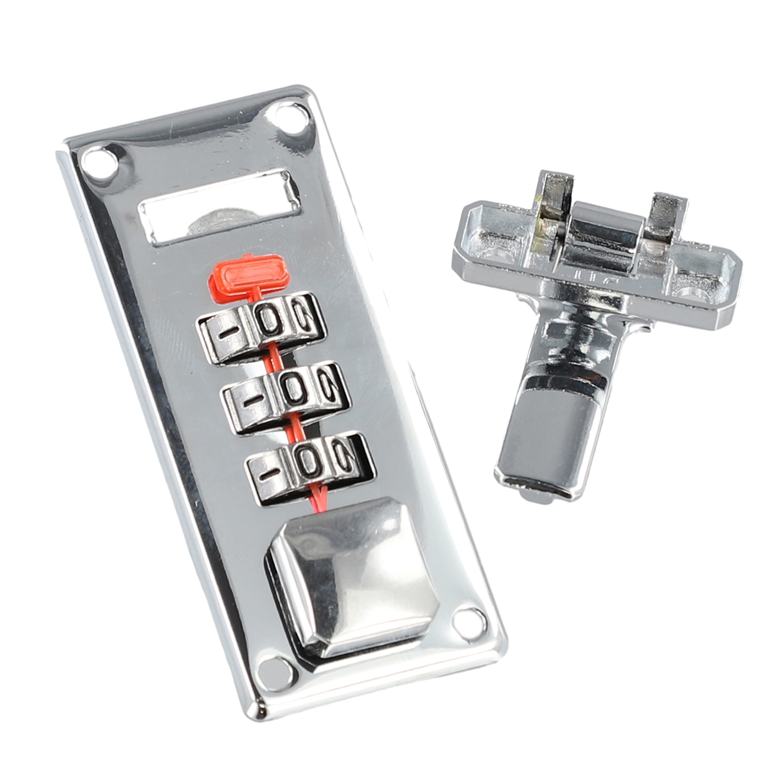 Password Lock Latch Silver Coded Locks 65mm*29mm Retro Vintage Jewelry Wooden Boxes Case Luggage Suitcase Chest Hardware