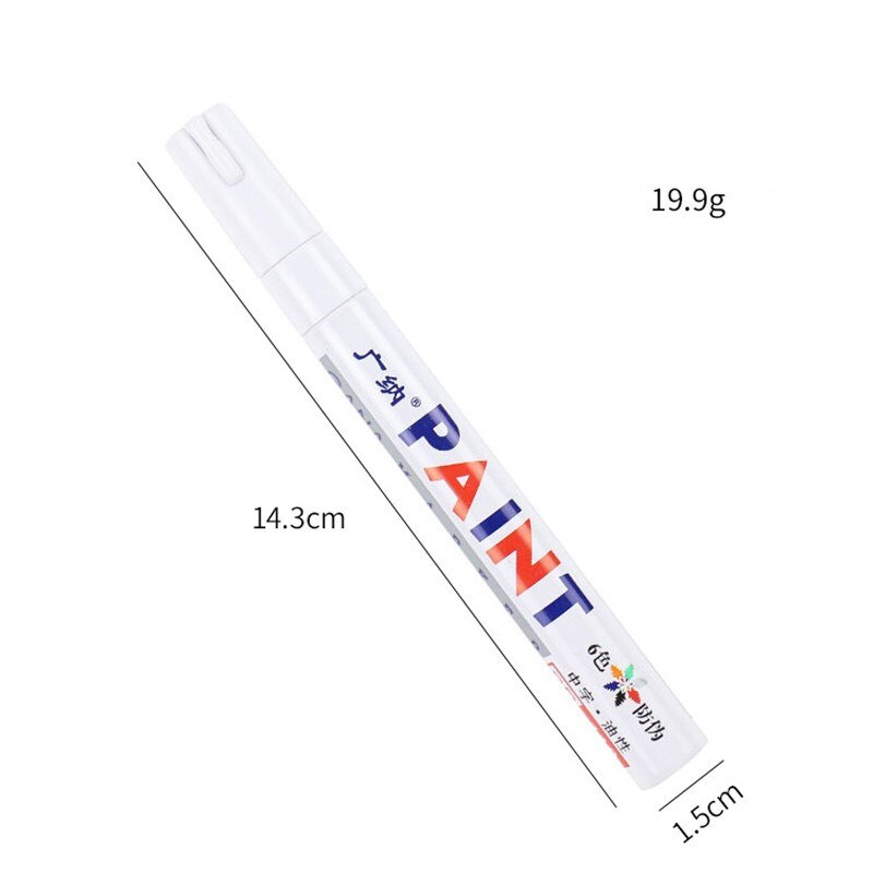 1Pcs Niet Giftig Tegel Marker Repair Muur Pen Wit Grout Marker Geurloos Voor Tegels Vloer En Band Geschikt Auto schilderen Mark Pen: white