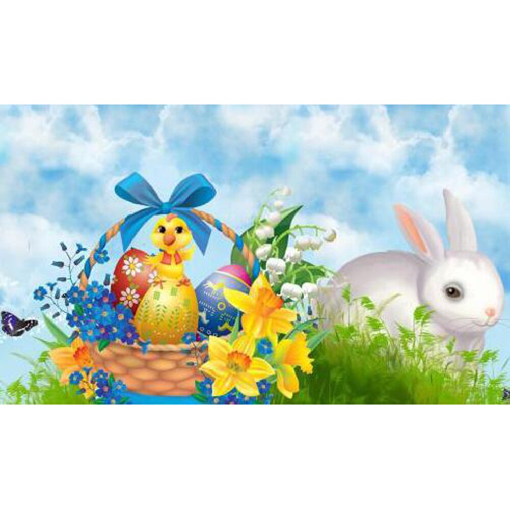 1 Pcs DIY Easter Egg Bunny Diamond Art Painting Kits