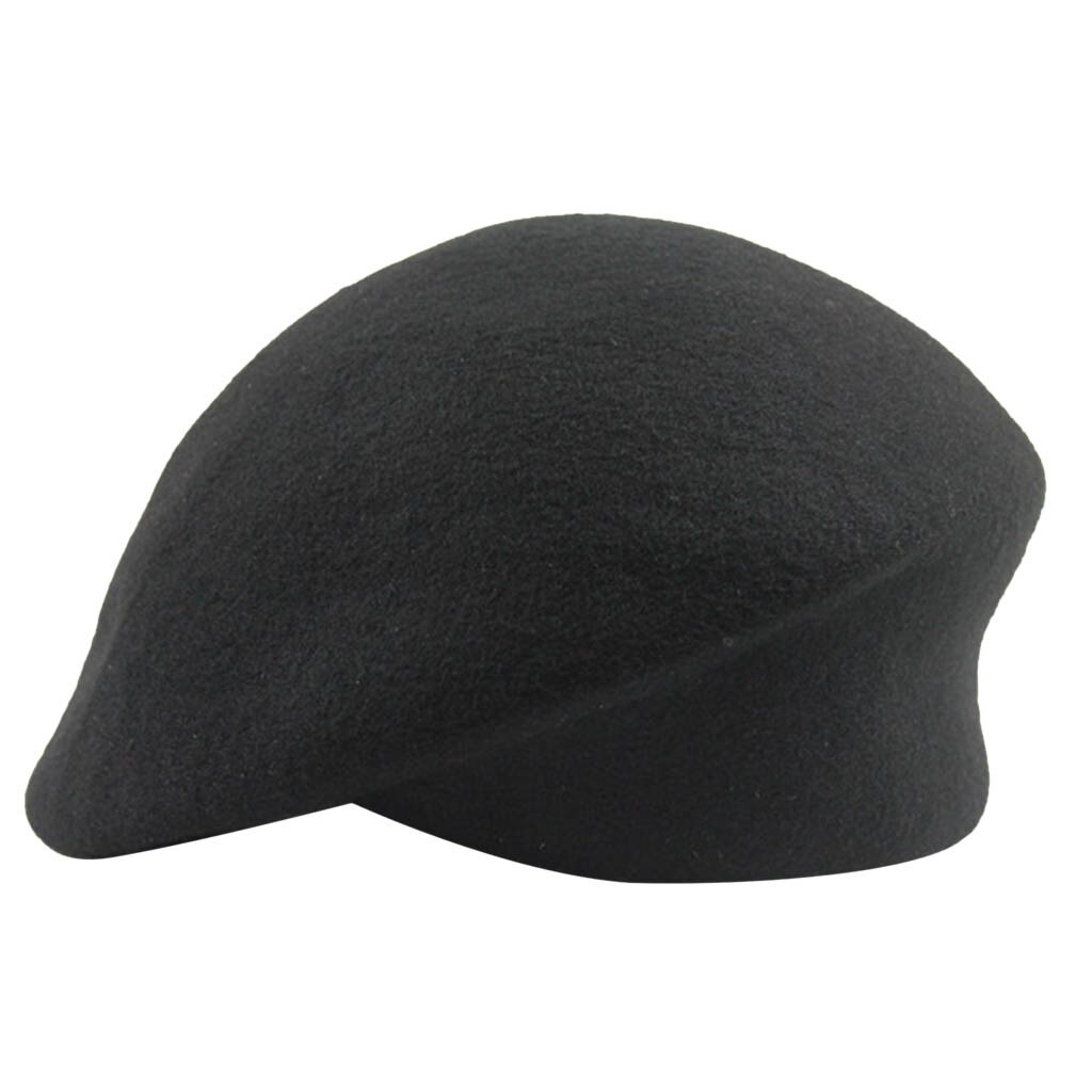 Womail Wol Baret Vrouwen Herfst Winter Warm Cap Vintage Stijlvolle Kunstenaar Schilder Franse hoed Meisje Pompoen Platte Hoed Vilt Baretten 823: BK