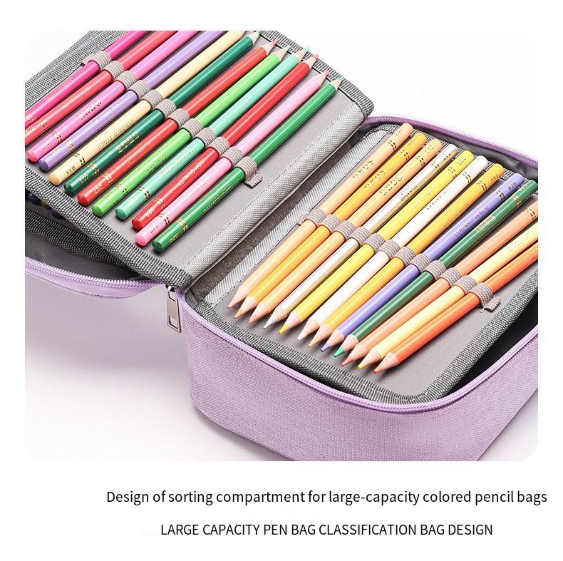 Waterproof pencil case 72-color large-capacity sketch pencil case stationery student storage pencil case