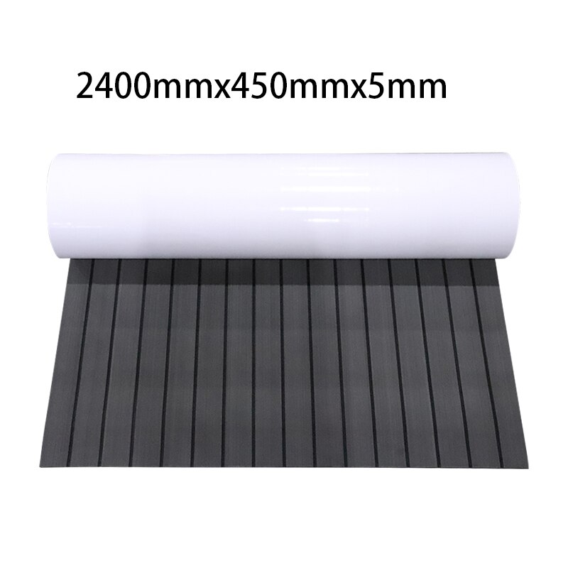 Faux Teak Boat Flooring Shockproof EVA Foam Floor Mat 240x45cm Marine Floor Pad Carpet for Swimming Pool Sailboat Fish Box
