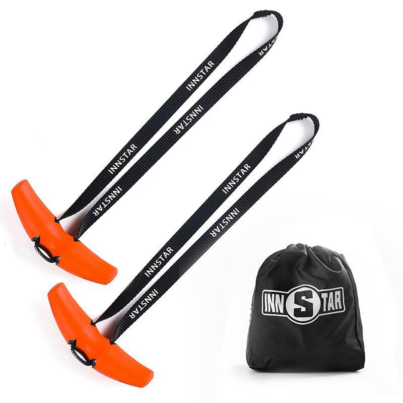 Dead lift Band Curved Handle Grip Training Strength Sling for Pull-up Bars Barbell Accessories For pull up/chin up Fitness: A pair of orange