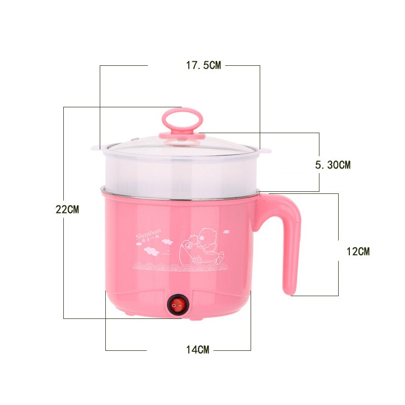 Récipient de nourriture de casserole de cuiseur de riz de nouilles de Machine de casserole électrique multifonctionnelle