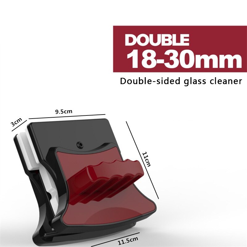 3-35MM Glas Reiniger Doppel-schicht-ebene Starke Magnetische Abwischen Fenster hochhaus Reinigung haushalt Werkzeug Pinsel Schaben: 18-30MM