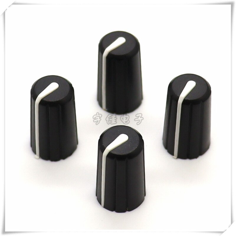 5 Piece 12×20MM black and white plastic knob cap p... – Vicedeal