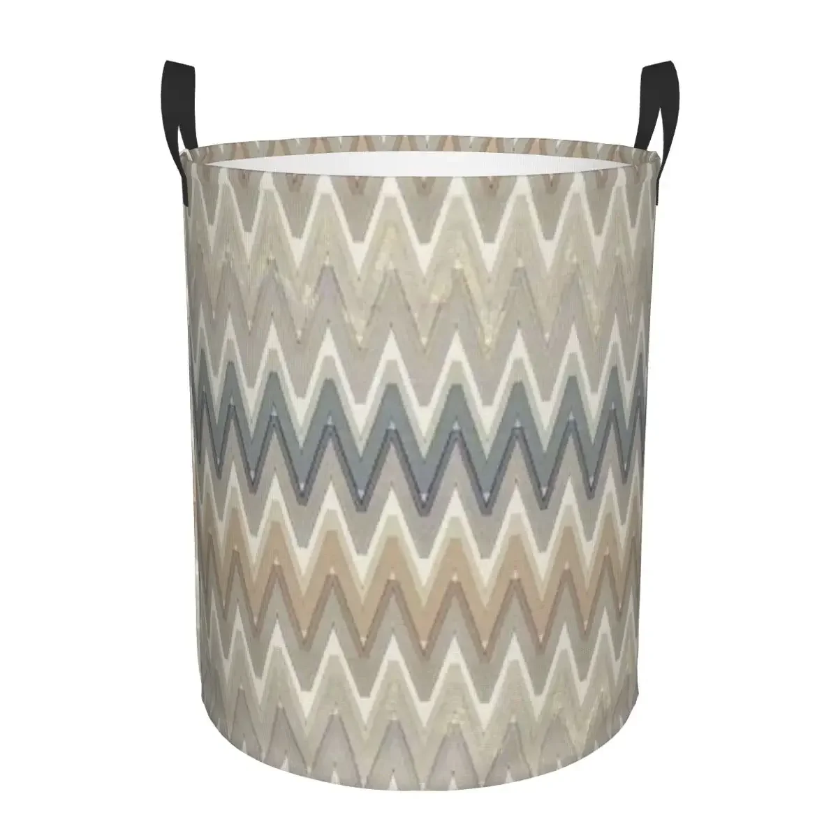 Camouflage Zigzag wasmand Opvouwbare kledingopbergbak met grote capaciteit Boheemse geometrische babymand: XXL / Brons