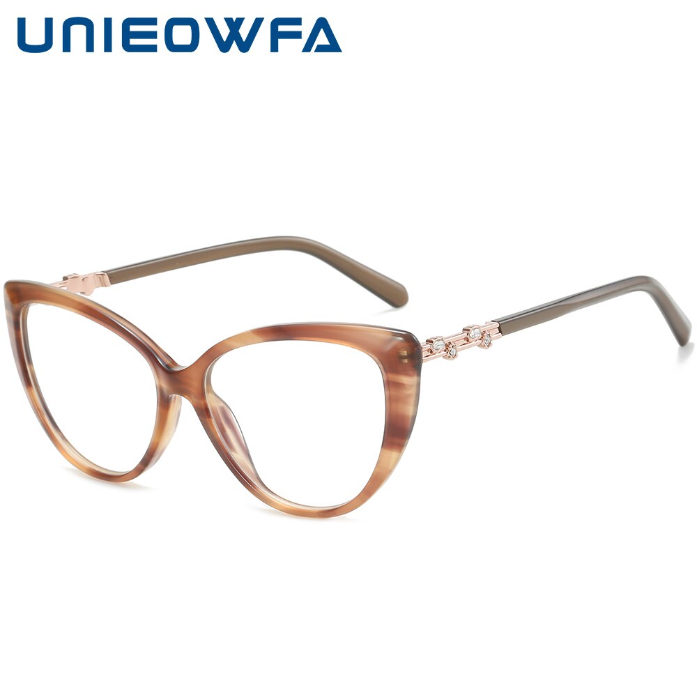 Cat Eye Prescription Glasses Frame Women Italy Acetate Myopia Eyeglasses Frame Female Brand Optical Spectacles Frame Ladies