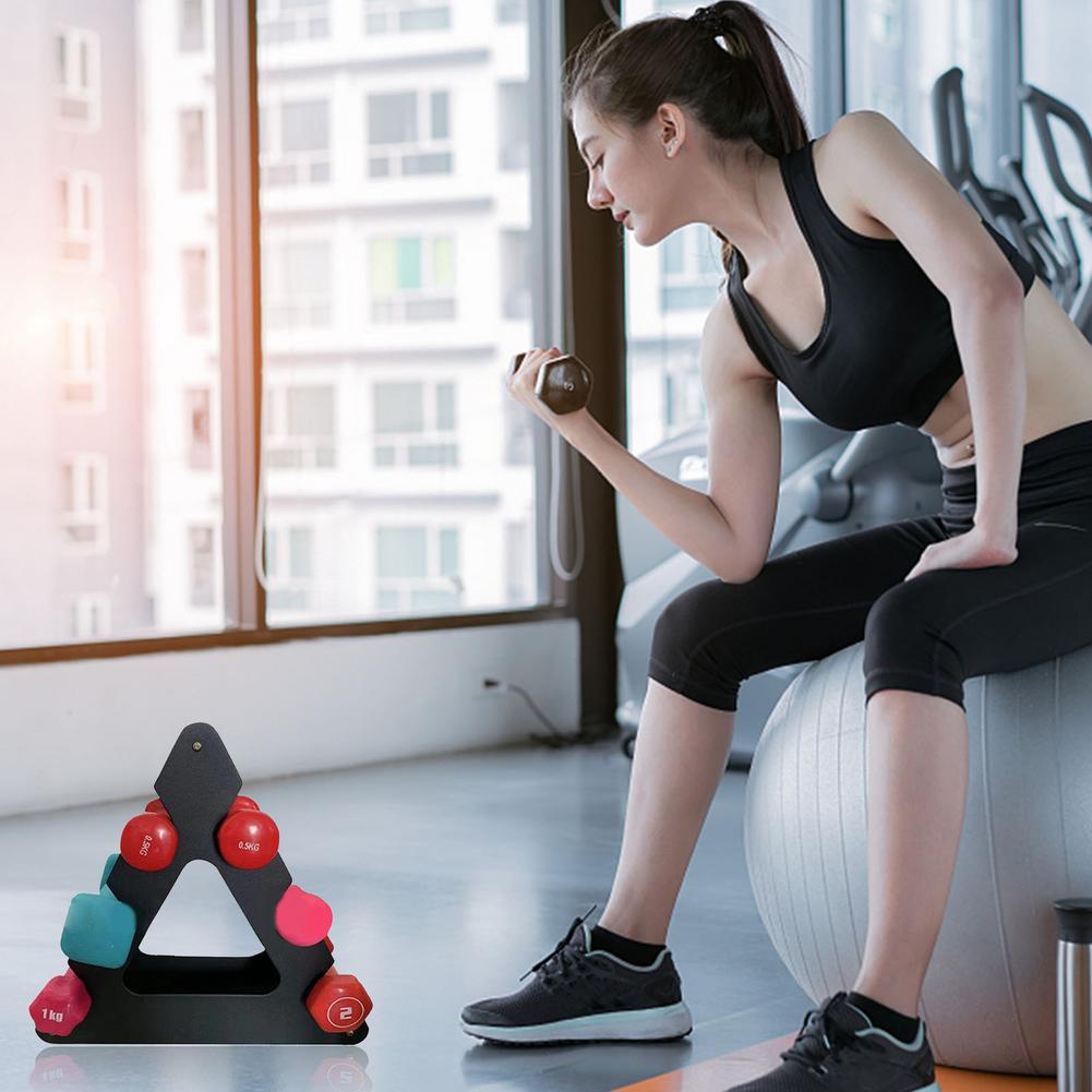 3 Tier Dumbbell Rack Dumbbell Rack Stand Only A-Frame Hand Weights Rack Holder Small Compact Weight Rack For Dumbells