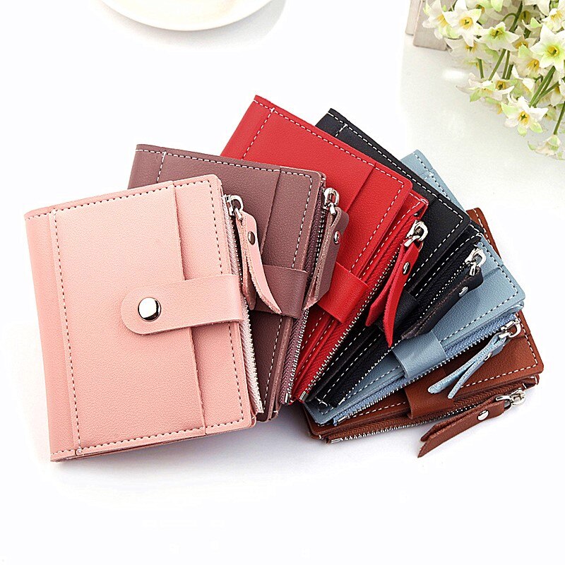 2020 yeni kadın cüzdan moda raptiye PU deri cüzdan lüks tasarımcı kadın çanta çanta küçük cüzdan kadın bozuk para cüzdanı