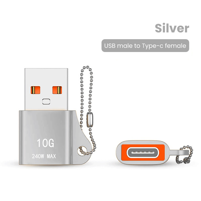Elough 10Gbps USB 3.1 OTG USB A To Type C Adapter For PC Laptop Huawei Samsung Xiaomi USB Male to USB C Female Converter: Yellow