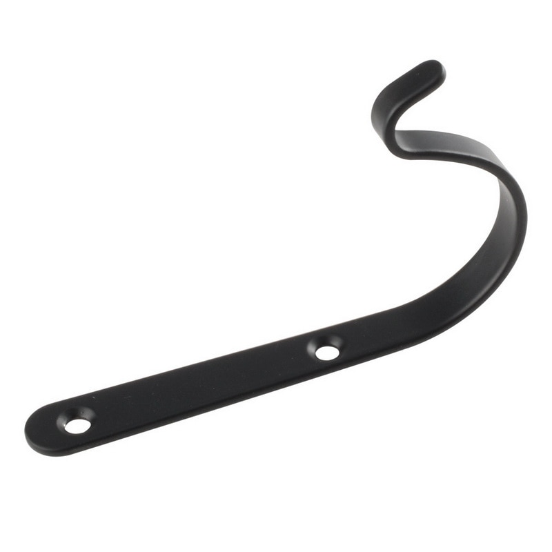 Durable Black Iron Wall Light Hook Bracket Wind Chimes Garden Hanging Basket Lantern Hanger Planter Decoration