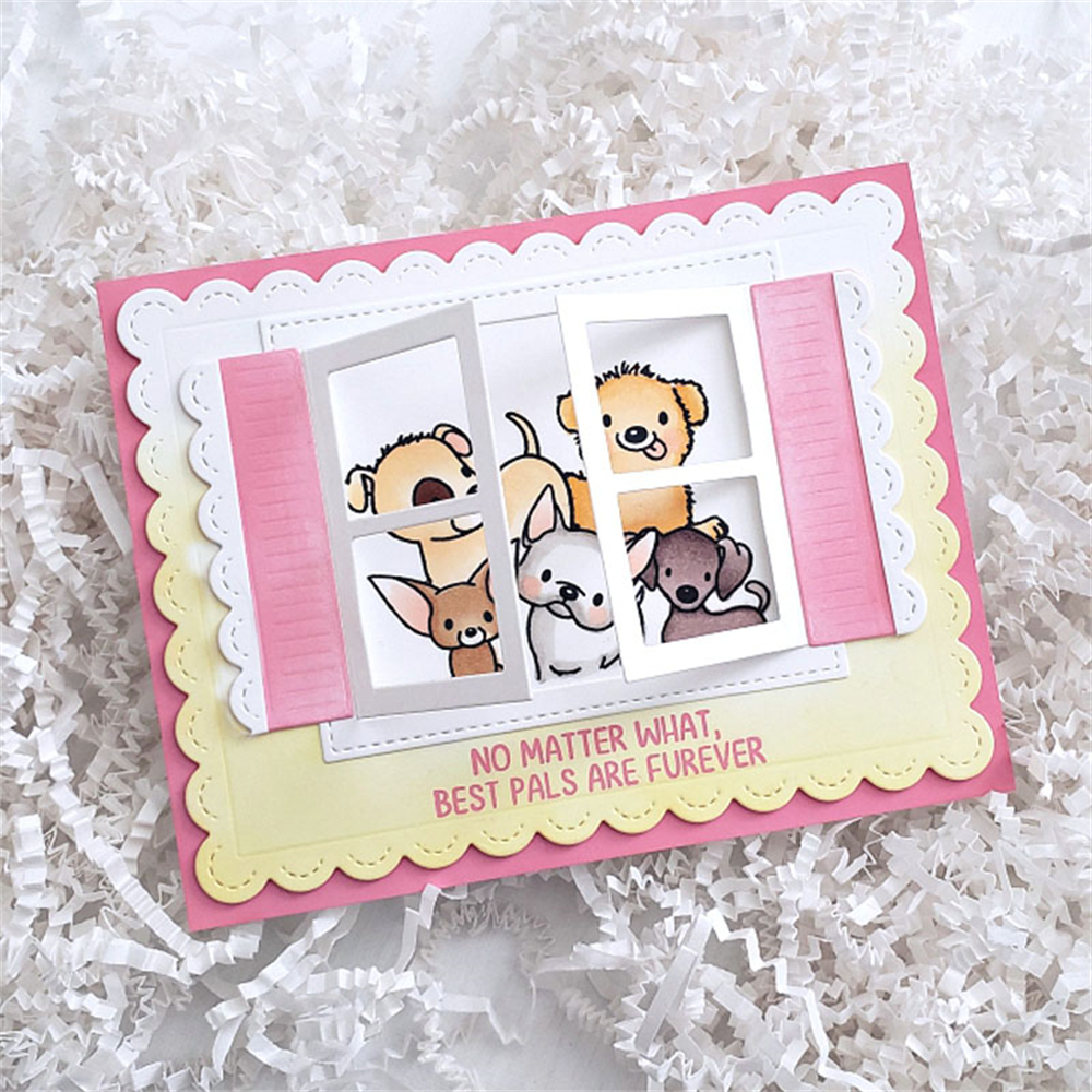 Troqueles y sellos de corte de feliz cumpleaños/nieve mucho amor, troquel de palabras de sentimientos navideños grandes para manualidades de tarjetas de álbum de recortes DIY