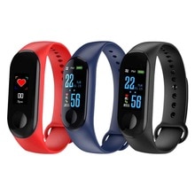 Podómetro impermeable Running Sports Tracker paso M3 Monitor de ritmo cardíaco contador caminar banda de muñeca para Fitness reloj pulsera