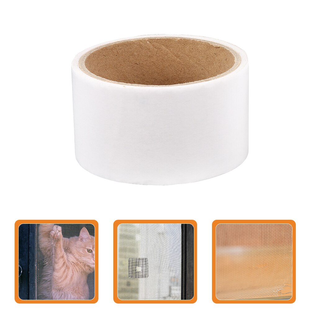 1 Roll Window Screen Tape Net Door Fix Patch Screen Window Door Repair Tape: White