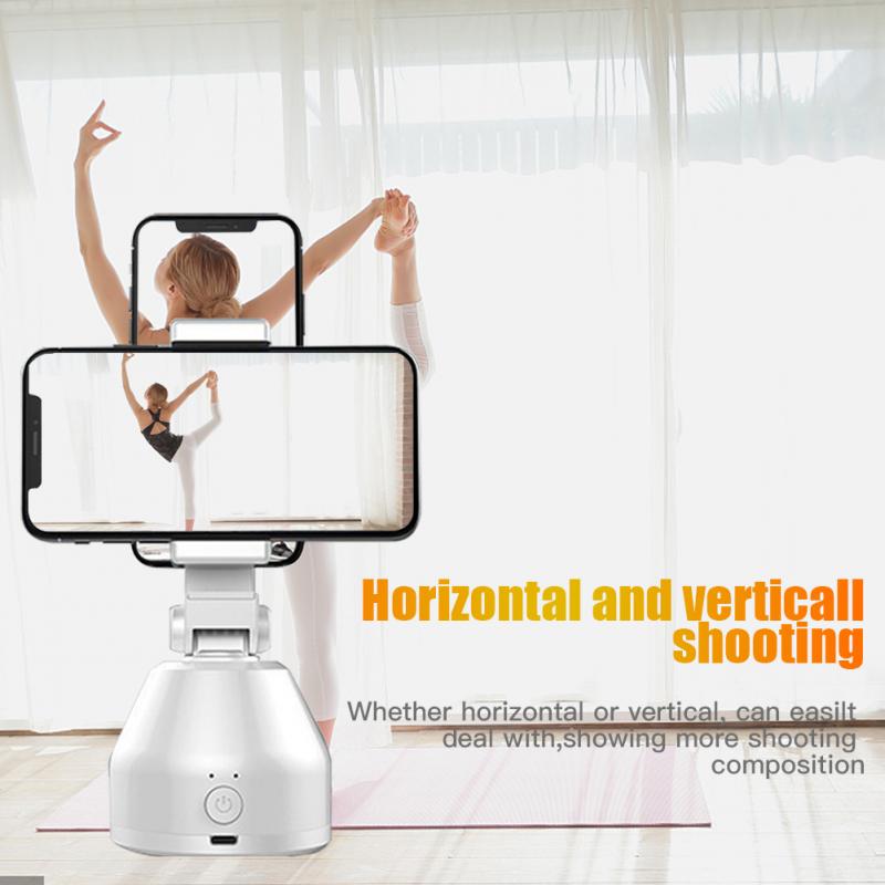 Cardán inteligente con seguimiento automático para cámara, soporte para teléfono, seguimiento facial automático, seguimiento de objetos, 360