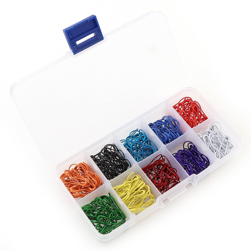 Mix Kleur 100Pc Kalebas Vorm Veiligheid Pinnen Metalen Clips Kalebas Pinnen Breien Kruissteek Marker Tag Pins Clips Voor diy Kleding Kit