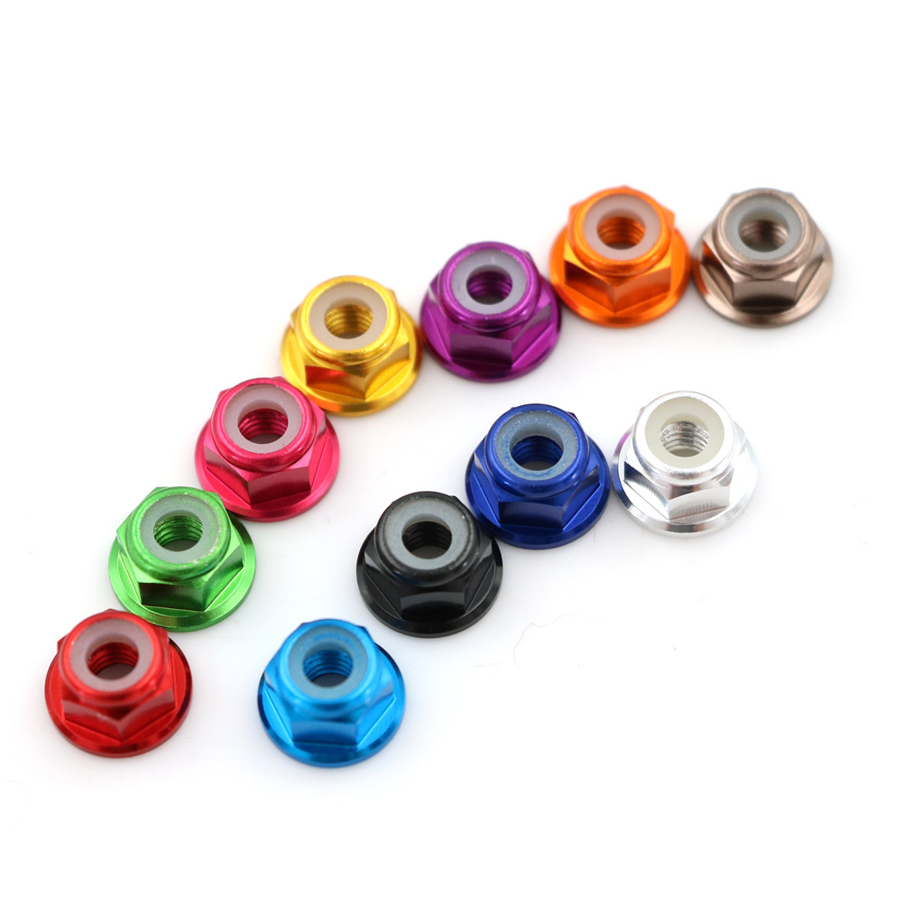 4 st aluminiumprofilkopplingar verktyg  m4 rc hsp 102049 (02190)  aluminium nylonmutter  m4 för 1:10 uppgraderingsdelar